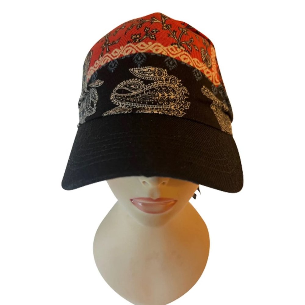 Boho Scarf Cap Women Modern Bohemian style Handmade Upcycled clothes to Caps